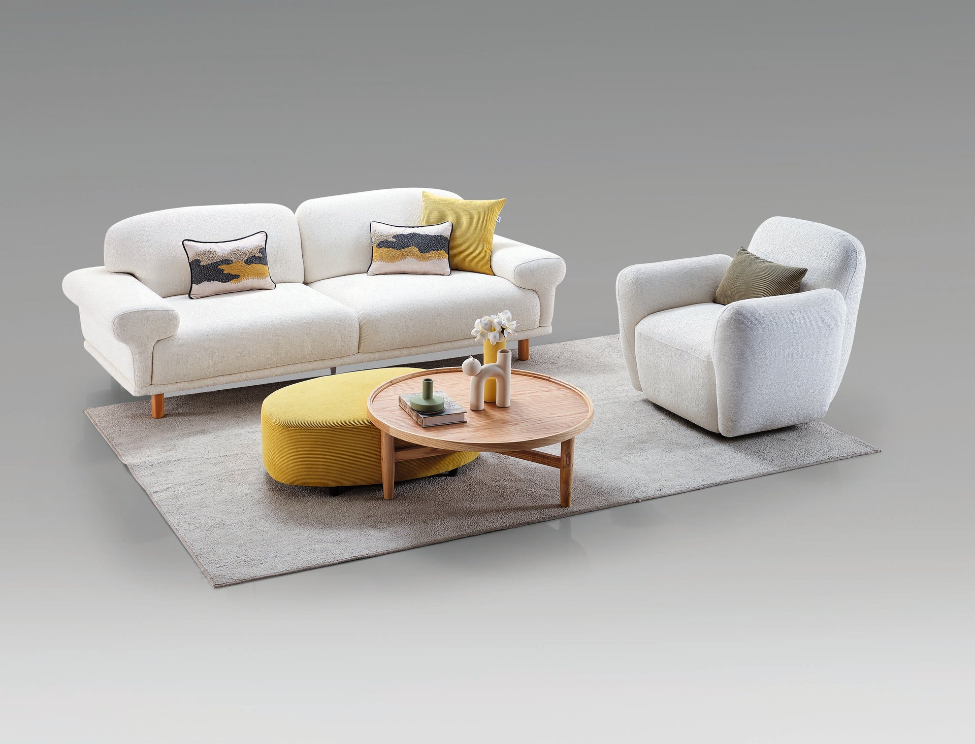 Bolly Five Polstergarnitur 3-er + Sessel